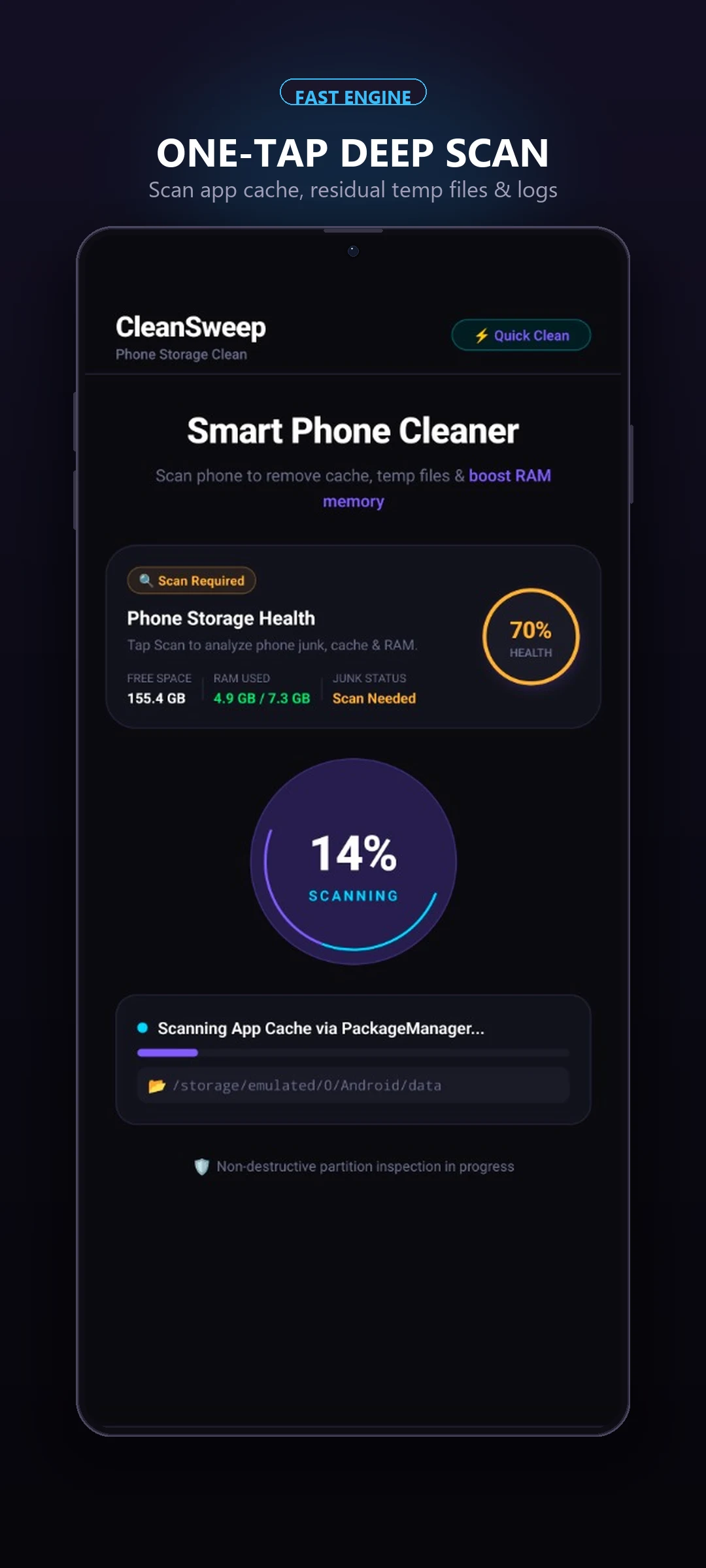 CleanSweep Junk File Scanner