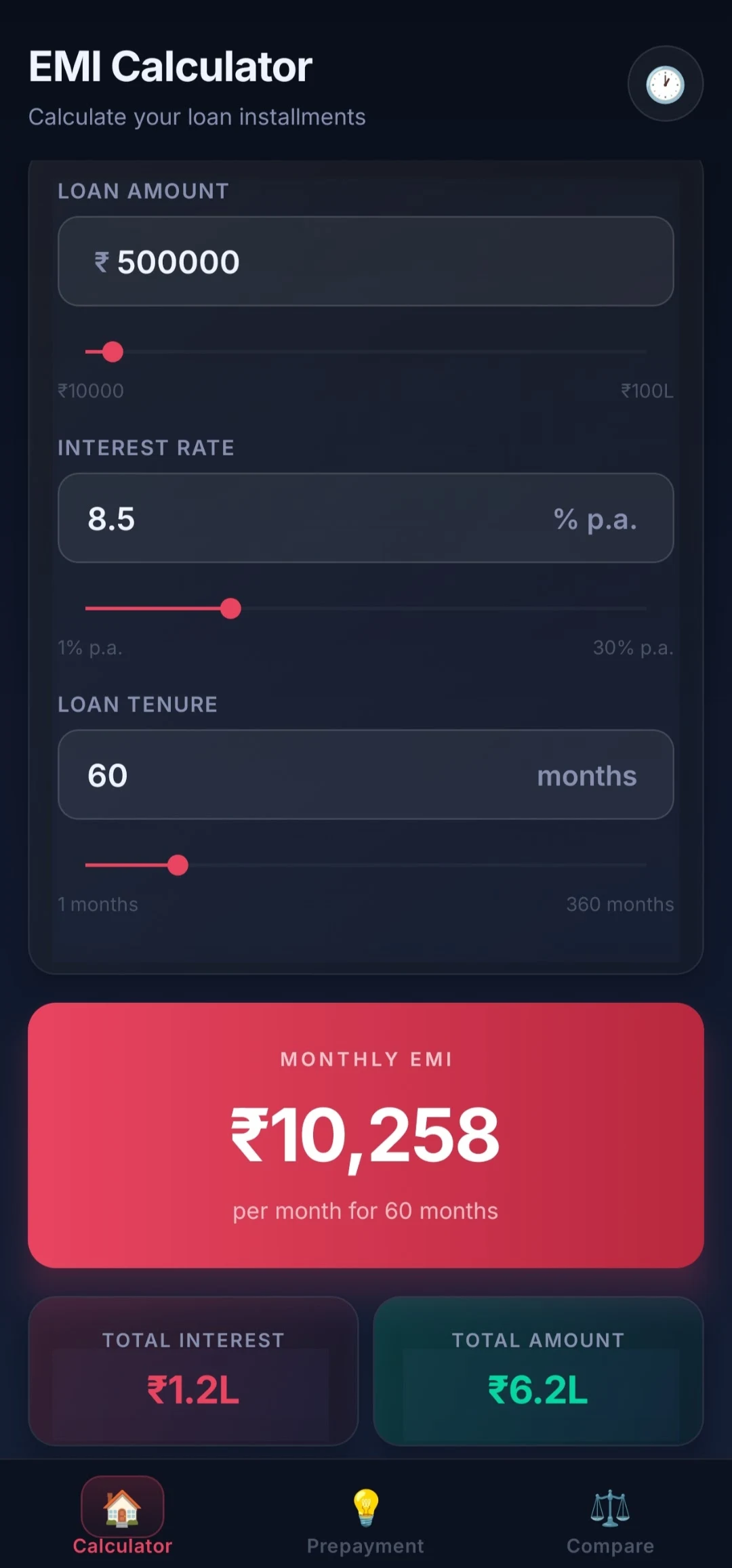 SmartEMI Play Store Screenshot 1